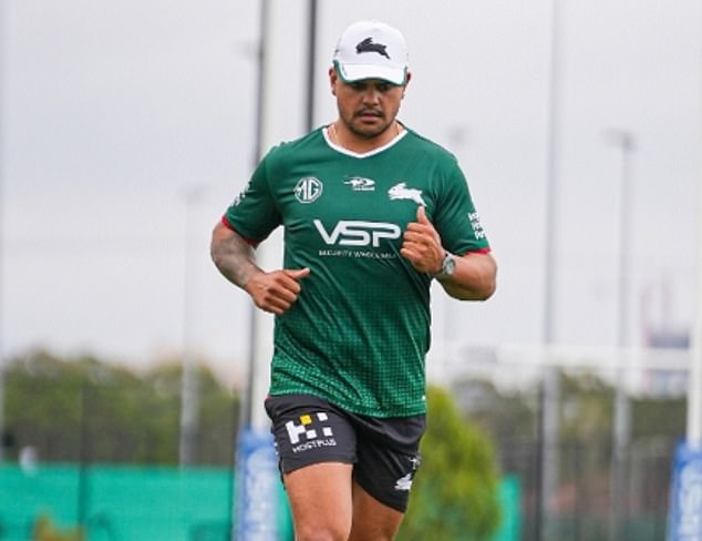 The NRL is taking steps to protect players who have to endure tough preseason training on hot days (Photo: Latrell Mitchell at Souths training this month)