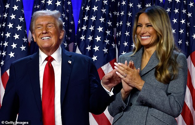 Rudd has been under increasing pressure since Donald Trump, whom he had regularly criticized, won the US presidential election last week. Donald and Melania Trump are pictured