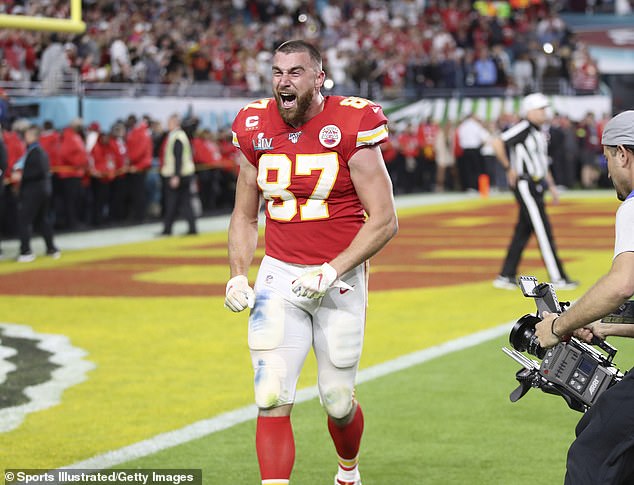 The jersey he wore during his first-ever Super Bowl appearance in 2020 (photo) was taken