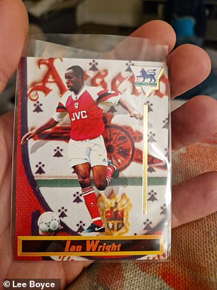 It felt good: I bought this Ian Wright card for £1 - a quick search on eBay suggests it could be worth £20 (but I don't care)