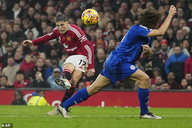 The Man United star produced a superb curling effort to seal a 3-0 win over the Foxes