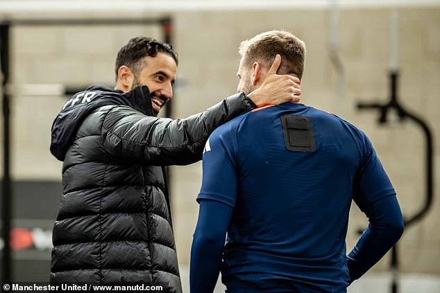 Garnacho returns to a new era at Man United with Ruben Amorim, left, now in charge