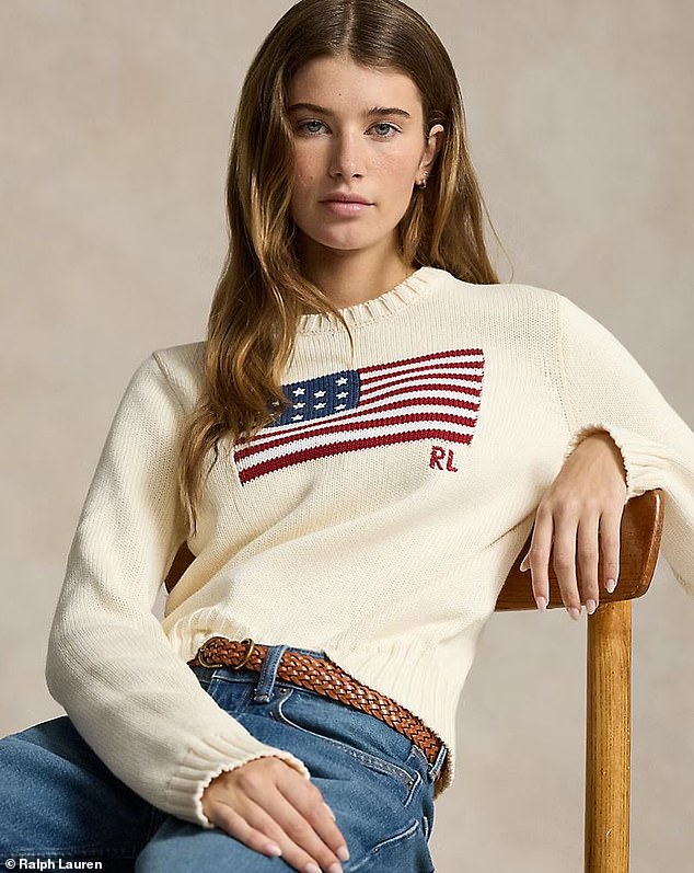 Ralph Lauren's American flag sweater was also on the list — she suggested buying the viral teddy bear sweater instead, which she called more neutral