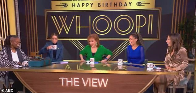 The View talk show host celebrated her 69th birthday on Wednesday with co-hosts Sunny Hostin, Alyssa Farah Griffin, Joy Behar and Sara Haines