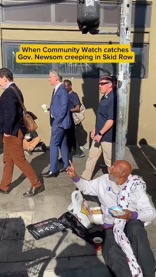 The group blasted Newsom and accused him of failing to make real change for the homeless.