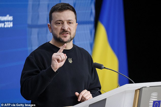 Zelensky made a bombshell announcement at an EU summit in Brussels, claiming he wanted NATO to let his country join the military alliance or Ukraine would become a nuclear power.