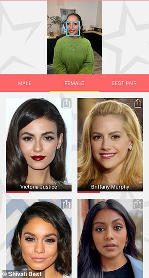 Shivali was happy when she was told she looks like Victoria Justice, Brittany Murphy, Vanessa Hudgens and Charithra Chandran