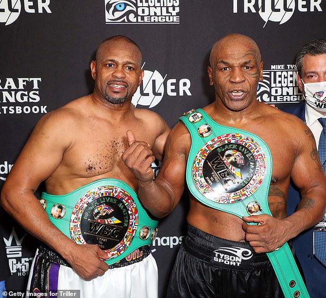 Jones Jr was the last man to enter the ring with Tyson during their 2020 exhibition bout, which resulted in a draw over eight rounds of boxing