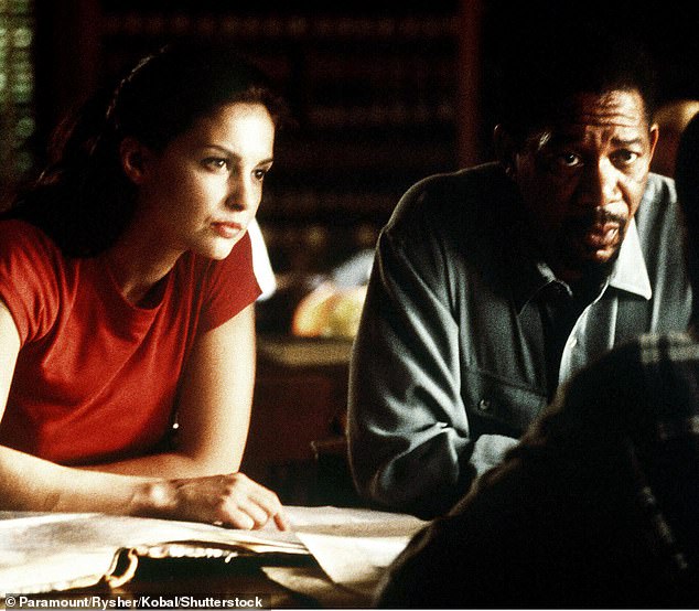 With Morgan Freeman in Kiss The Girls in 1997