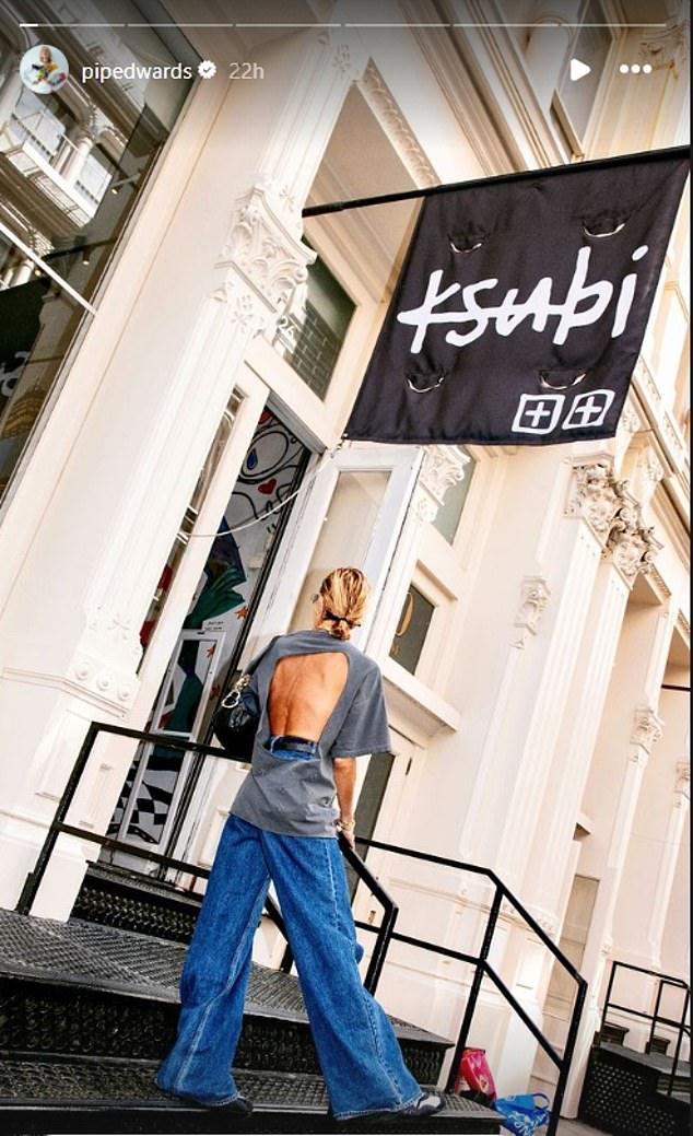 The fashion designer spent time in the US in September, where she started her new role at Australian label Ksubi