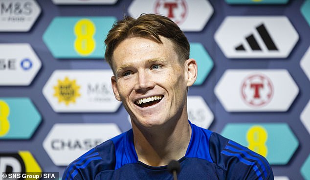 McTominay will speak to the media on Friday evening ahead of the match between Scotland and Croatia