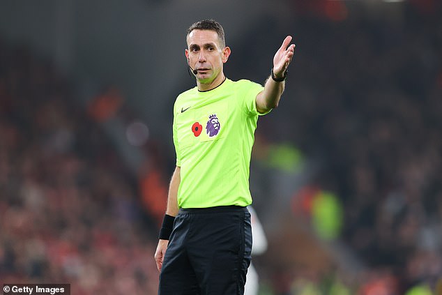 The referee is said to have sent messages minutes before the match and during halftime