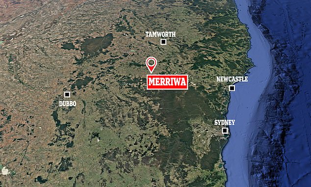 The NSW town of Merriwa is located 270km northwest of Sydney, about a three-hour drive