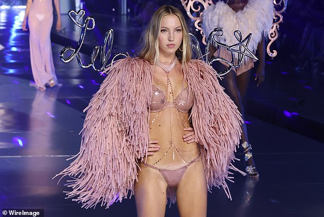 Lila Moss walks the runway at the 2024 Victoria's Secret Fashion Show