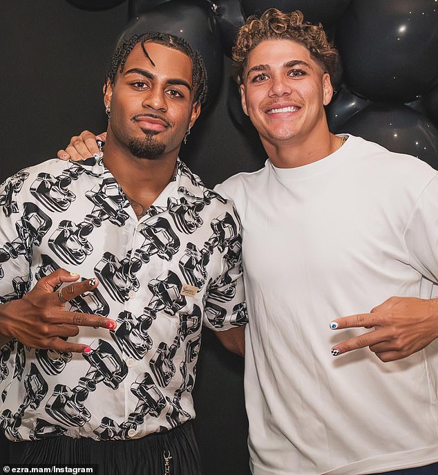 The five-eighth was also involved in an off-field controversy this year with his teammate Reece Walsh (pictured together) in Bali during an end-of-season holiday.