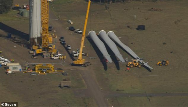 Jess Patience died when a wind turbine blade crushed him at the Golden Plains wind farm in Rokewood, Victoria, 132km west of Melbourne, at 8am on Monday.