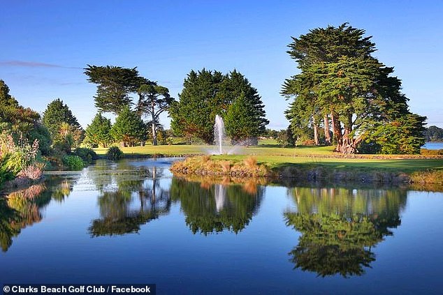 New Zealand's Clarks Beach course was given overnight infamy after the raunchy act