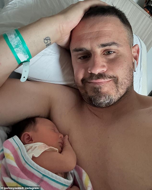 The ex-Bulldogs star made a heartwarming promise to his daughter as he announced her arrival into the world