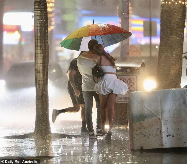 South-east Queensland was under a severe storm warning from Friday, with the Bureau of Meteorology warning of possible flash flooding and heatwaves