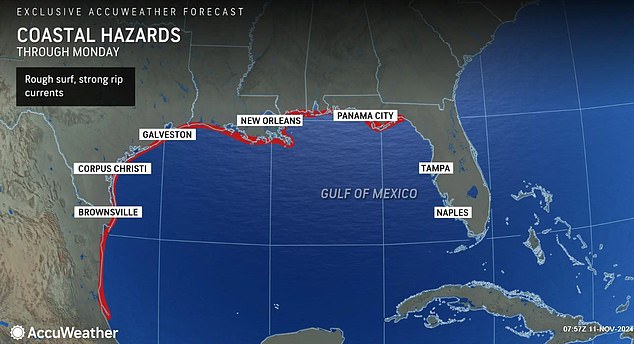 Tropical Storm Sara is likely to bring heavy rain and potential flooding to Louisiana, Arkansas and Florida