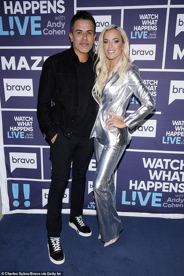 Teddi and Edwin Arroyave, 47, split after 13 years of marriage, citing October 20 as their stated divorce date and irreconcilable differences as the cause. Pictured in October 2023