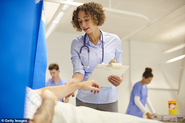 The number of UK-trained nurses leaving the Nursing Midwifery Council register in England within ten years has risen from an estimated 1,607 to 2,295 between 2021 and 2024 (file photo)