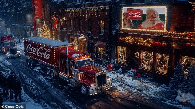 A new 16-second version of the ad, which debuted on TV earlier this week, features the same iconic tune and footage of red Coca-Cola trucks making their way through a wintry town