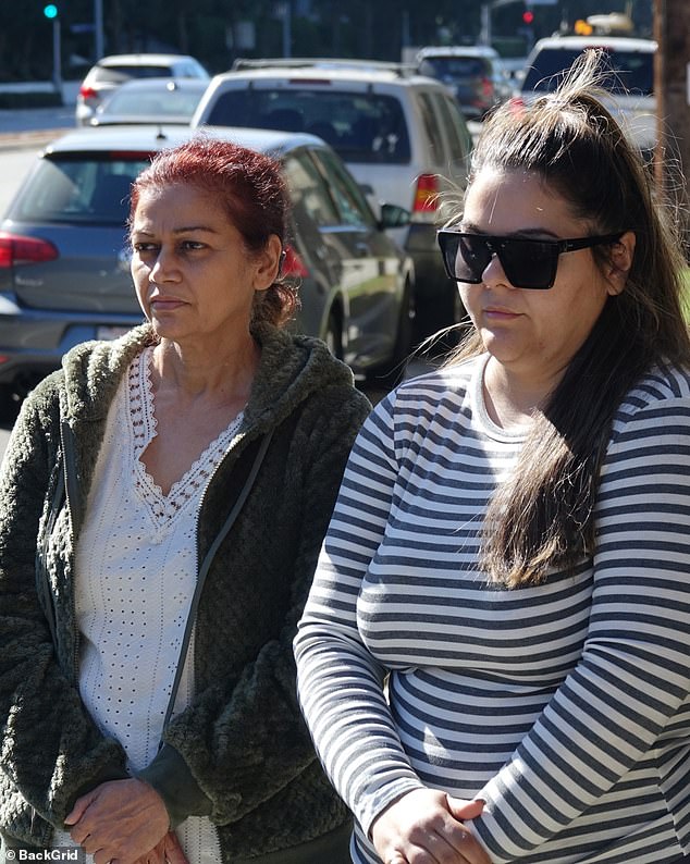 Banks' family does not believe the woman found in Texas is the actress. Pictured: Banks' mother Judy Kumar, 59, and cousin Danielle-Tori Singh