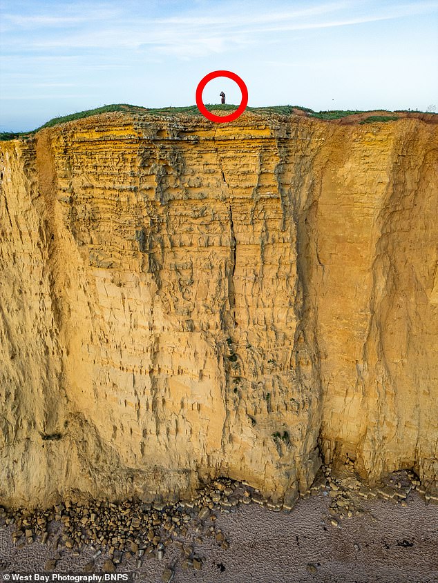 The crack, where the two unconscious women sat, suggests that this could be the next part of the rock wall to collapse