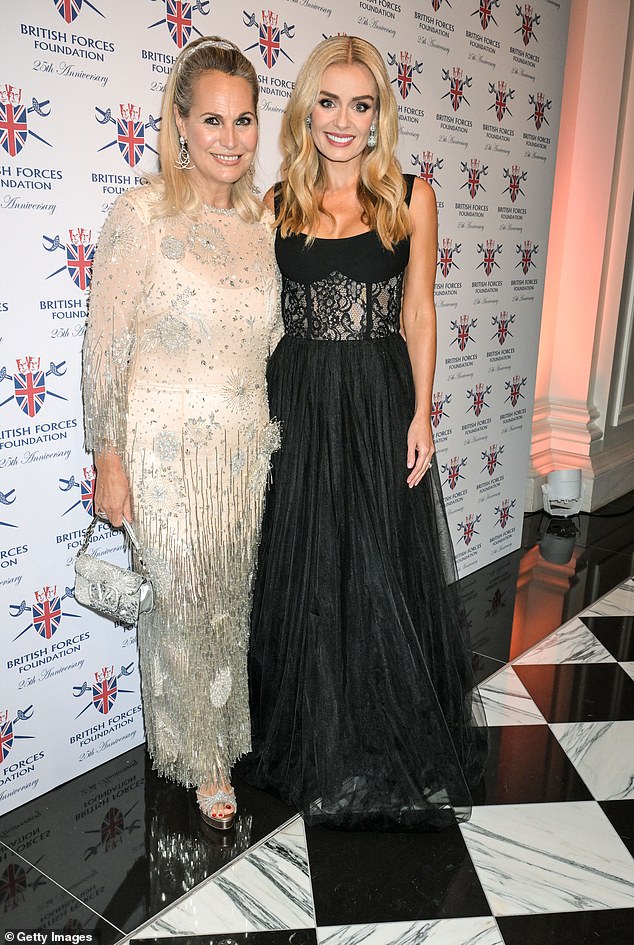 The singer posed with Katharine Pooley at the event