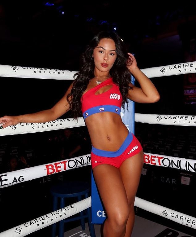 She is also no stranger to the ring girl scene and has previously worked for Showtime boxing events