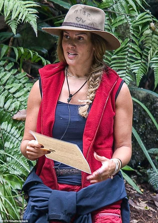 During her own stint on I'm A Celeb in 2017, she took on the eating challenge, where she feasted on a sheep's anus, emu foot and a bull's penis.