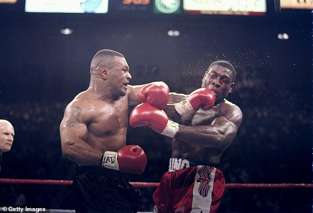 Tyson knocked out Frank Bruno (right) twice in his career, with Bruno calling him a 