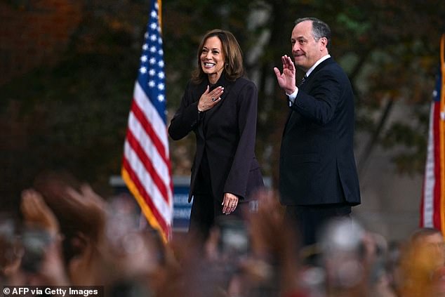 Kamala Harris and husband Doug Emhoff conceded the election to Donald Trump