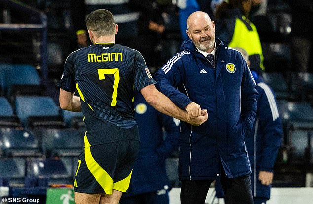 Steve Clarke was grateful to John McGinn who scored the winner after coming on as a substitute