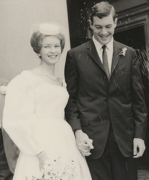 In her new Netflix documentary, the 83-year-old revealed some secrets of her marriage to Andrew 'Andy' Stewart, which ended in divorce in 1990; pictured at the wedding in 1961