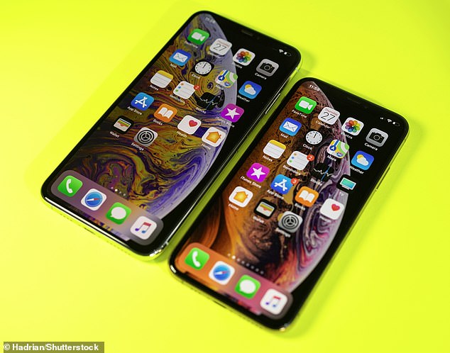 Apple also listed two smartphones as 'vintage': the iPhone XS Max (2018, pictured here on the left) and iPhone 6s Plus (2015)