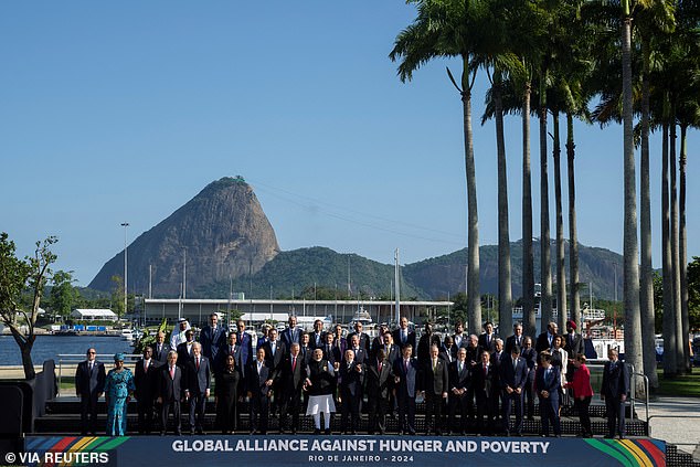 It featured a beautiful backdrop of Rio de Janeiro