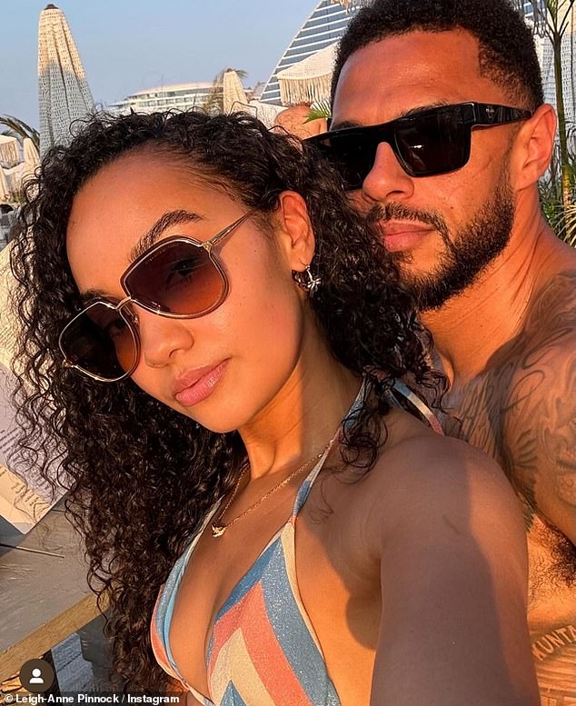 Leigh-Anne shared the photo dump on Instagram on Monday and wrote: 'holibobs'