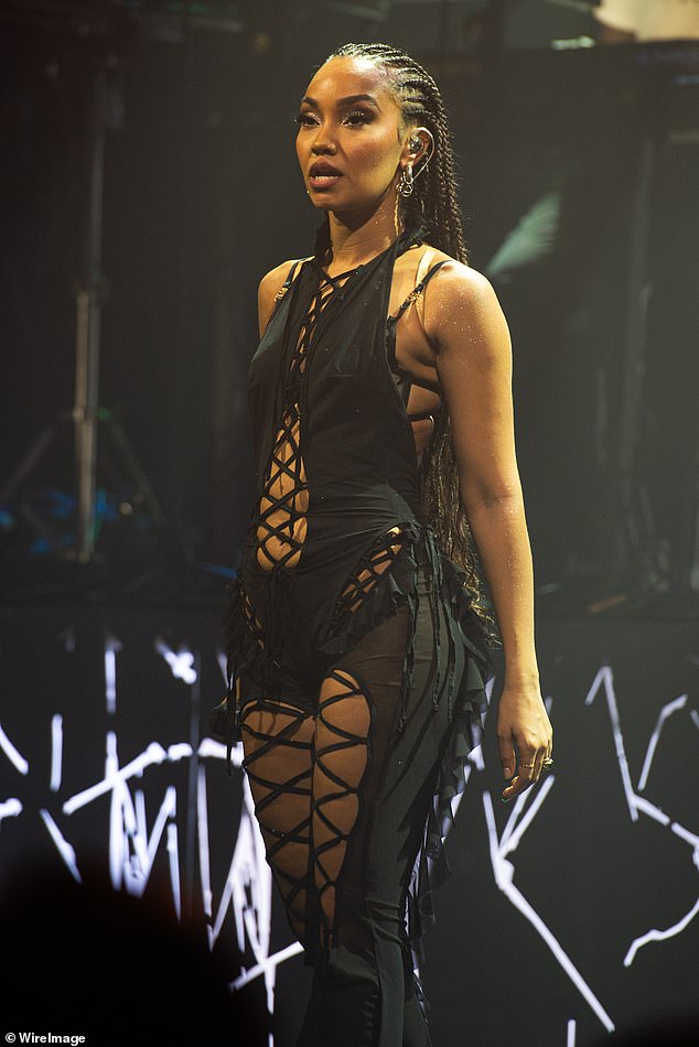 Last month, Leigh-Anne dazzled in a sassy black outfit as she performed at Koko in London