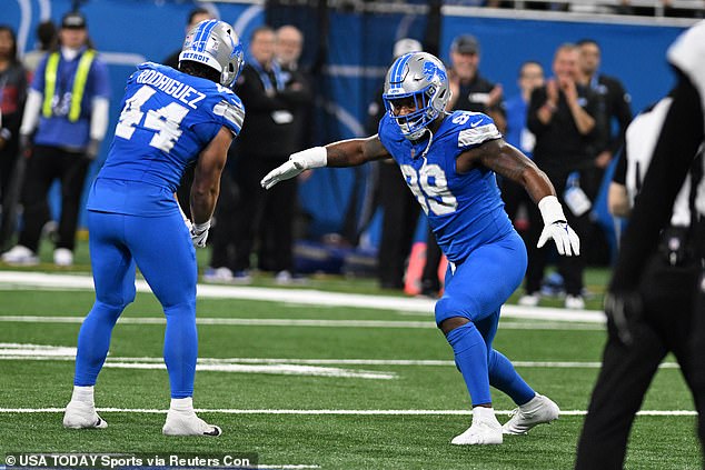 Za'Darius Smith (right) and Malcolm Rodriguez (left) broke up the dance after a sack