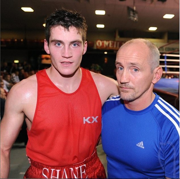 Hours after the touching moment, Barry's son Shane McGuigan took to Instagram to thank his dad's campmates for taking care of his dad (Shane with his dad)