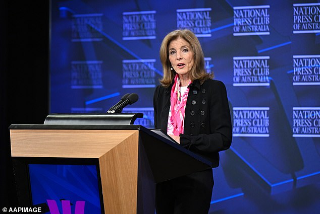 US Ambassador Caroline Kennedy has labeled her cousin's views as 'dangerous'