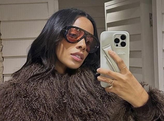 If you use Instagram, your feed is probably full of celebrities showing off their lip gloss phone cases. Pictured: Rochelle Humes