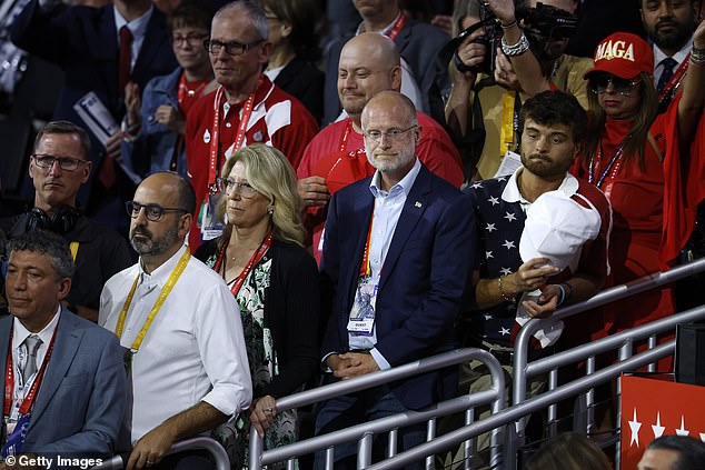 David Carr on the first day of the Republican National Convention in July