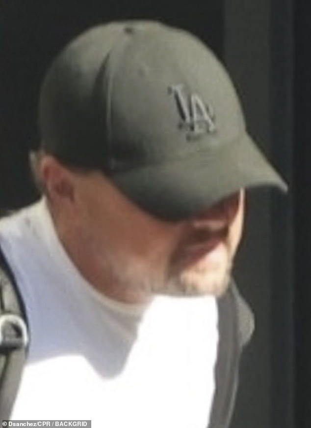 The newly silver fox – wearing an all-black LA Dodgers cap – still had dark hair around his goatee, but the rest of the stubble had turned white as snow