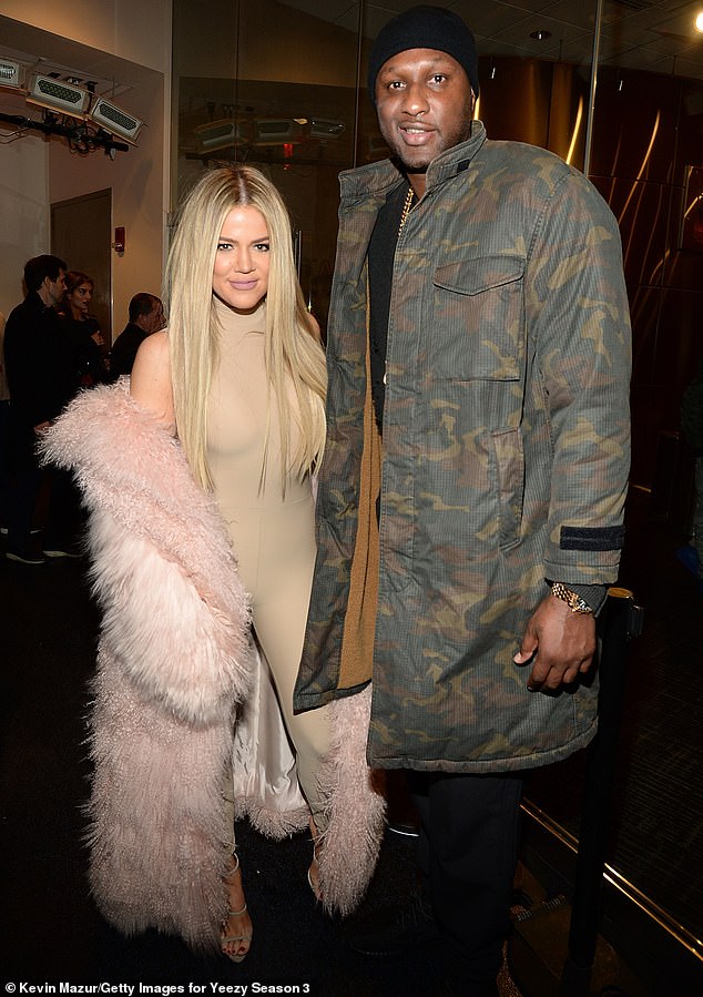 Lamar Odom has been criticized for ordering a custom-made sex doll with a face modeled after that of his ex-wife Khloe Kardashian; the former couple is pictured in 2016