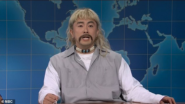 Bowen Yang played Exotic during the Weekend Update segment on SNL on November 16