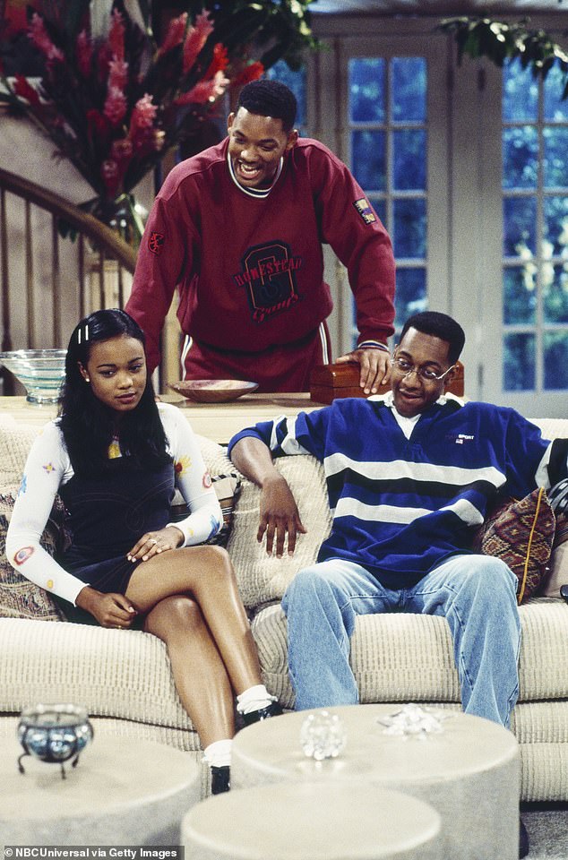 In his memoir, White also recalls pitching a show to Smith after signing an overall production deal with Universal in the late '90s. It came after White made a cameo in a crossover episode of The Fresh Prince of Bel Air; still pictured in November 1995