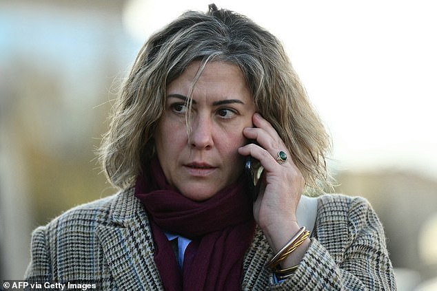 Gisele Pelicot's daughter Caroline leaves the courthouse in Avignon on November 19. In an angry outburst, Mrs. Darian shouted, “I will never see you again!” You will die alone like a dog!'